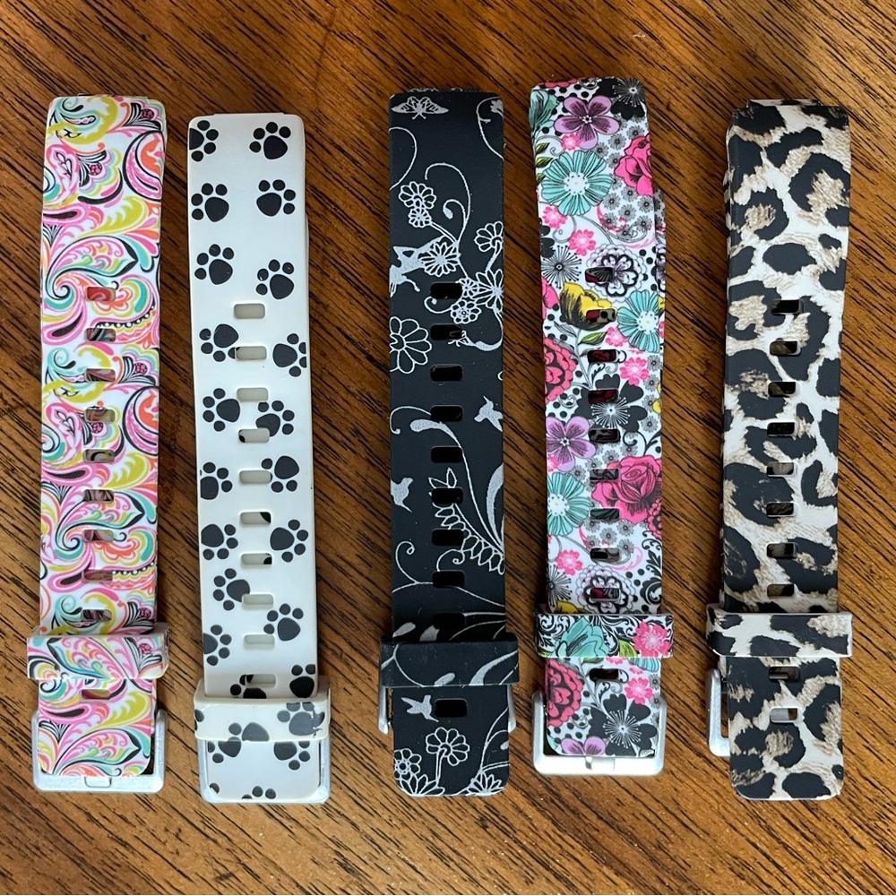 Fitbit Set of 5 Replacement Bands For Inspire 2/Inspire HR/Inspire/Ace 2